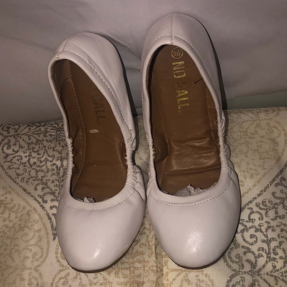 White Flat Loafers